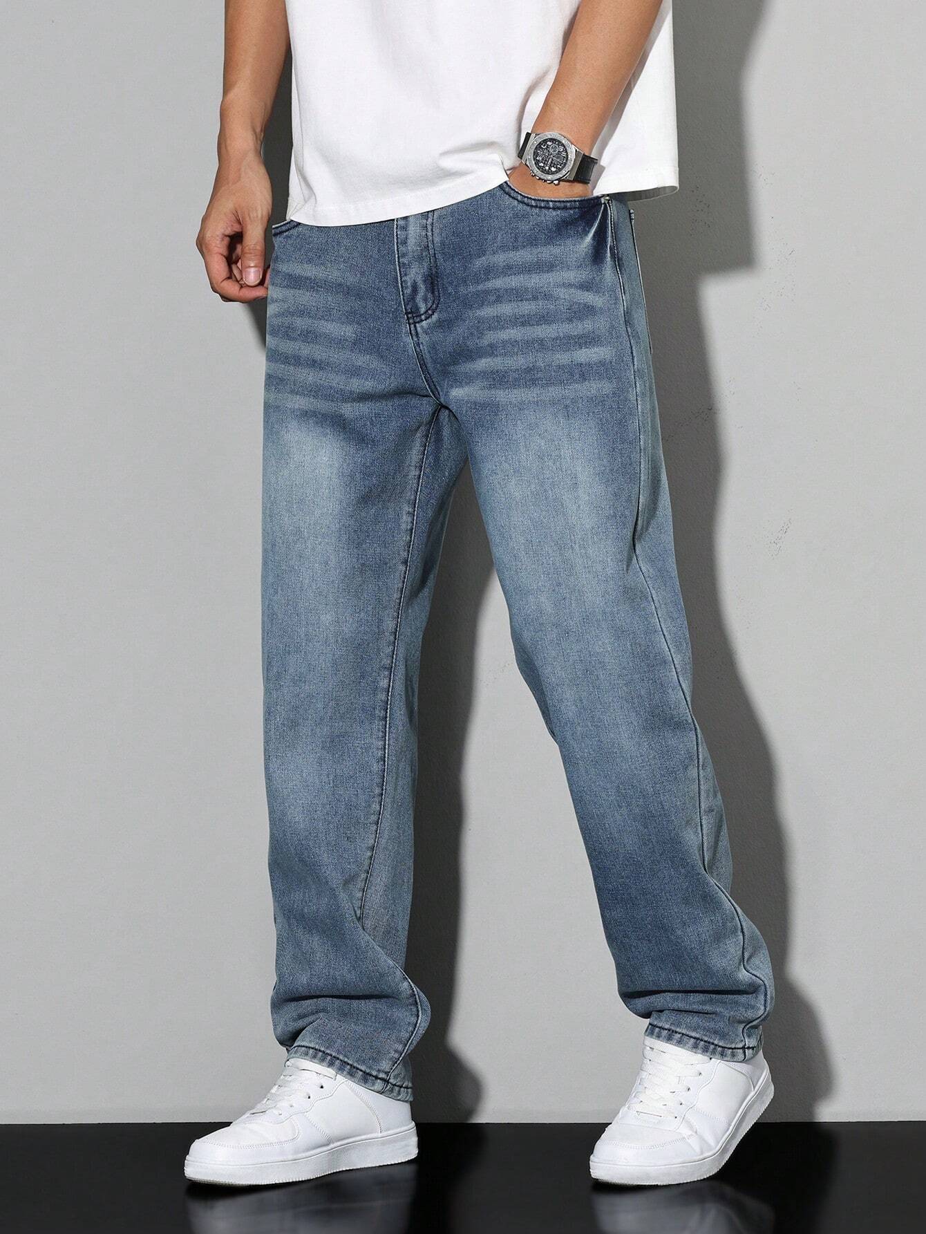 Rutger | Stijlvolle Effen Casual Heren Jeans
