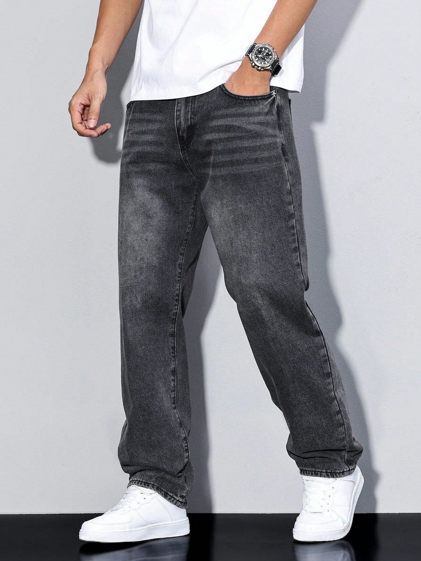 Rutger | Stijlvolle Effen Casual Heren Jeans