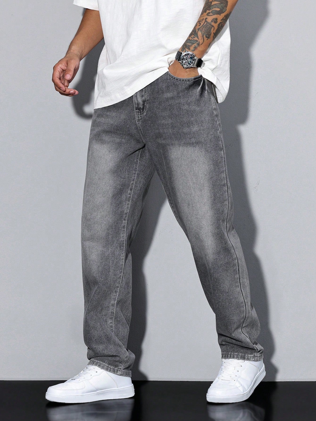 Rutger | Stijlvolle Effen Casual Heren Jeans
