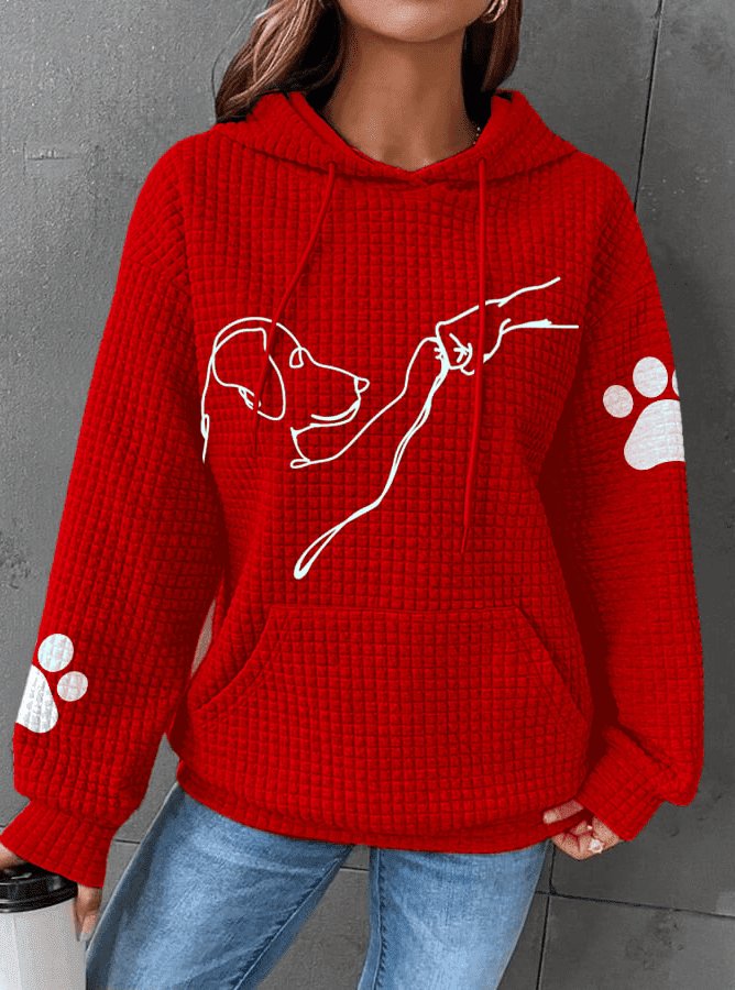 Sam | Comfortabele Dames-Hoodie | Met Schattige Hondenprints