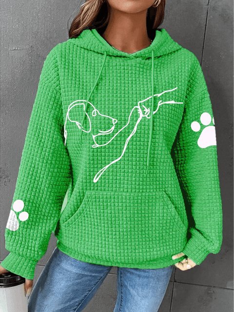 Sam | Comfortabele Dames-Hoodie | Met Schattige Hondenprints