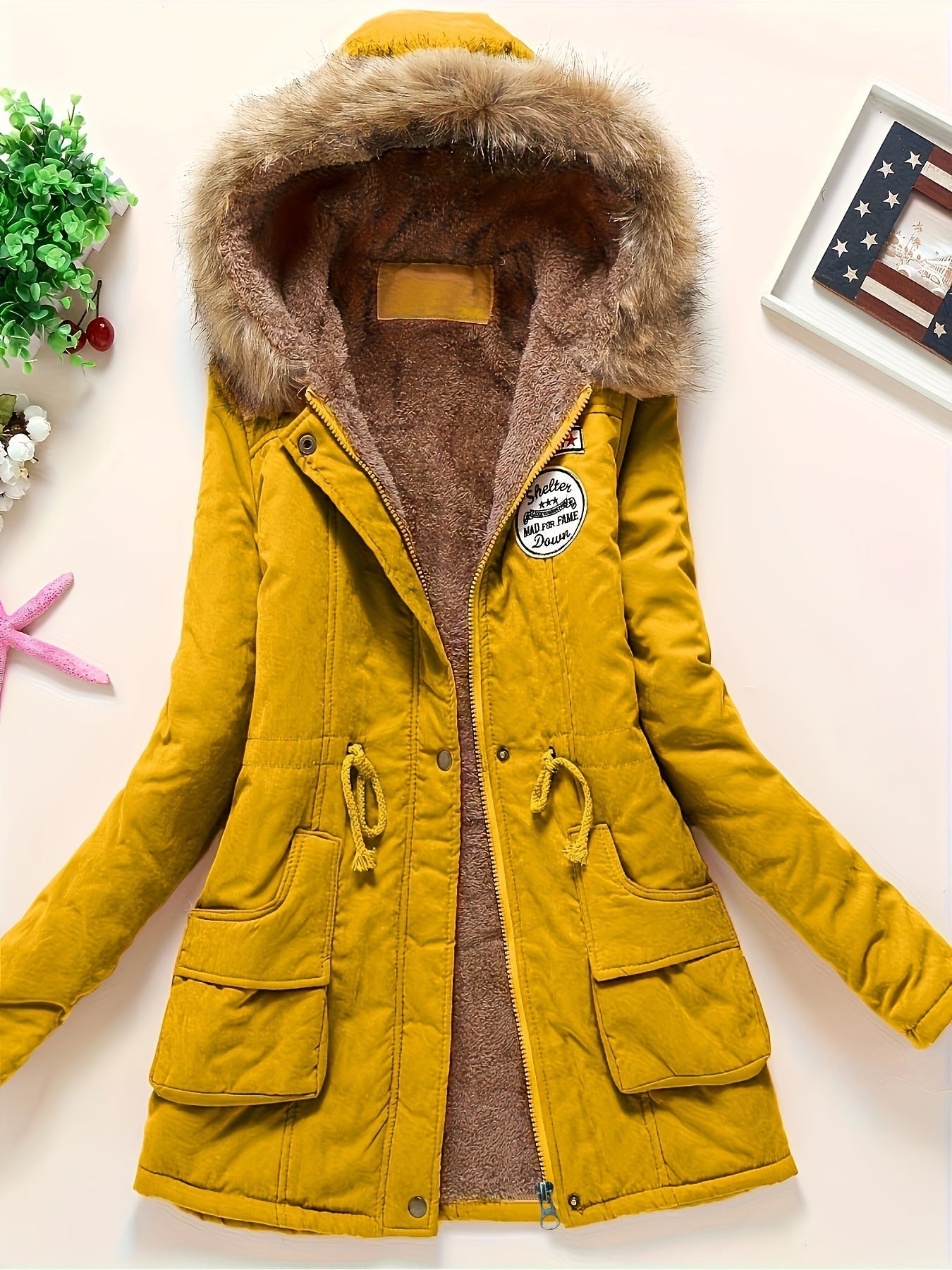 Stijlvolle Dames Parka Jas met Warme Capuchon