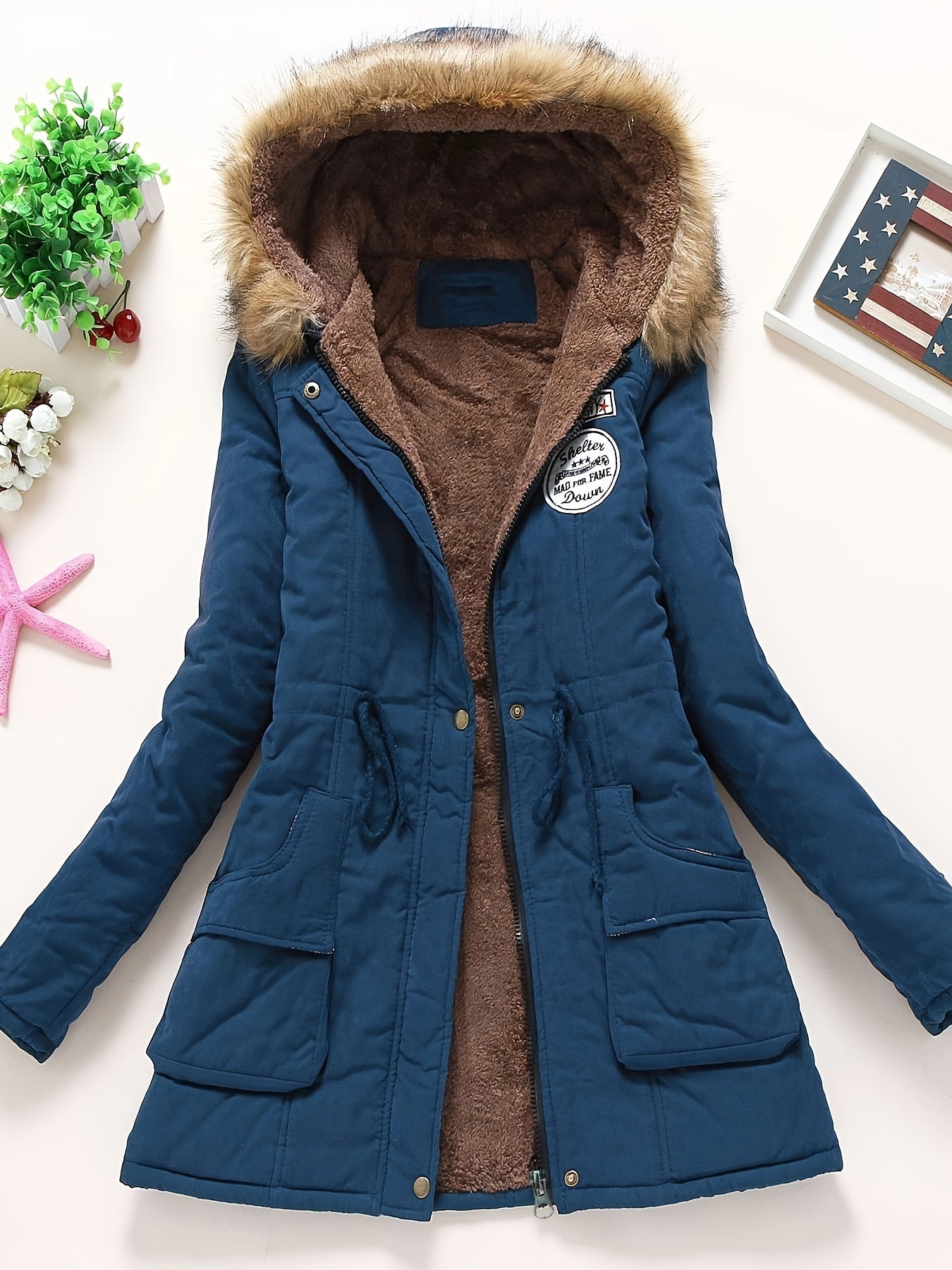 Stijlvolle Dames Parka Jas met Warme Capuchon