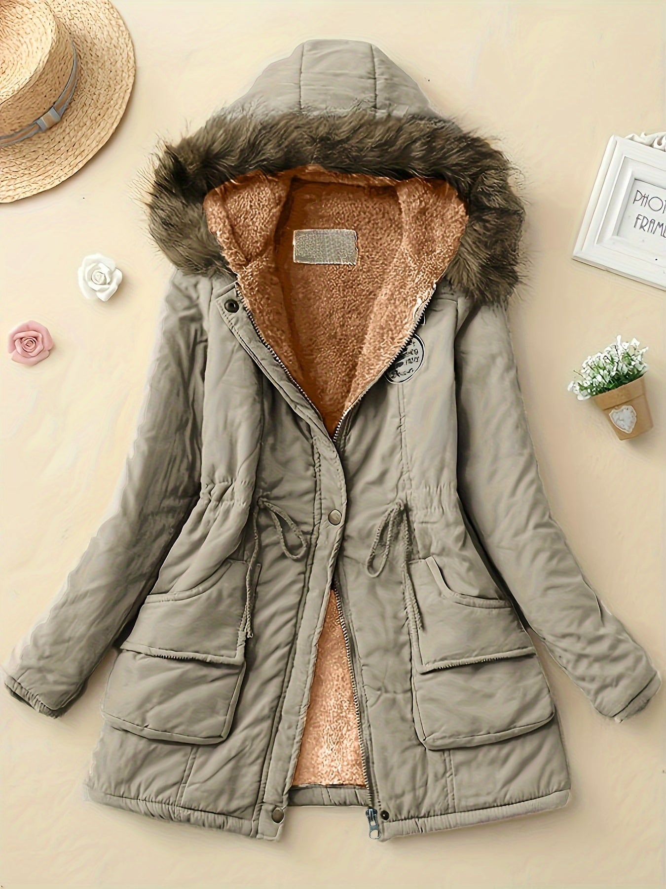 Stijlvolle Dames Parka Jas met Warme Capuchon