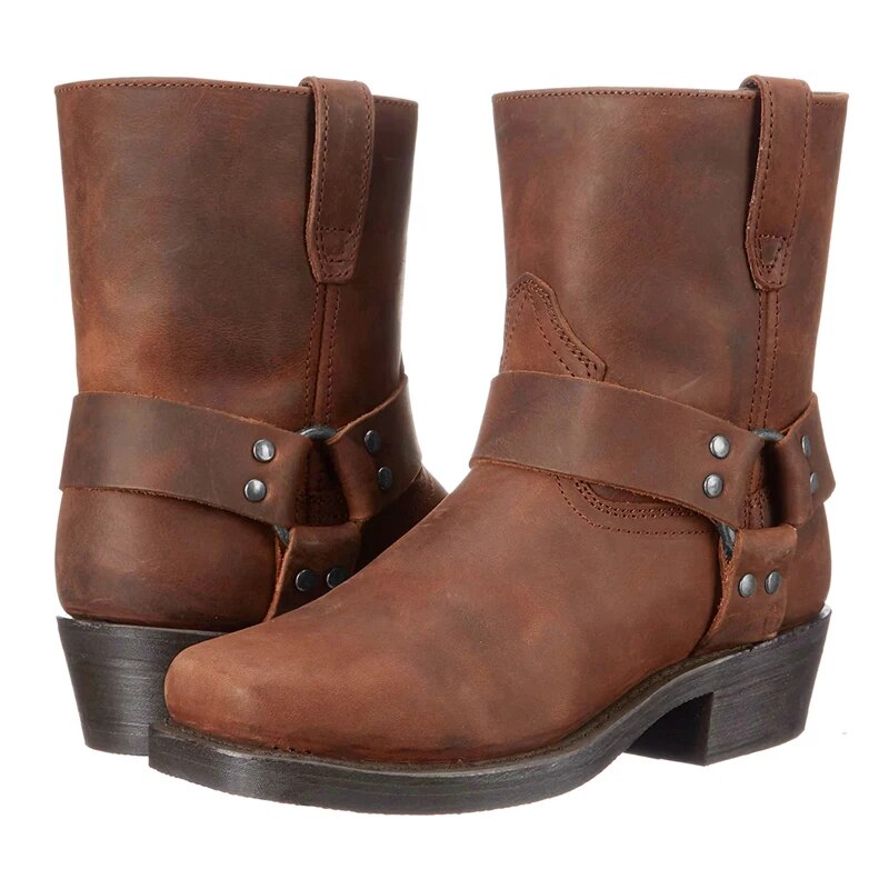 Ruurd | Stijlvolle Vintage Leren Herenlaarzen met Robuuste Western Look