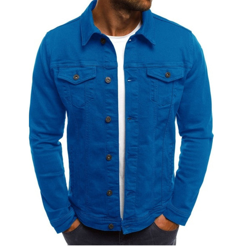 Stijlvol Casual Heren Denim Jack met Comfortabele Pasvorm