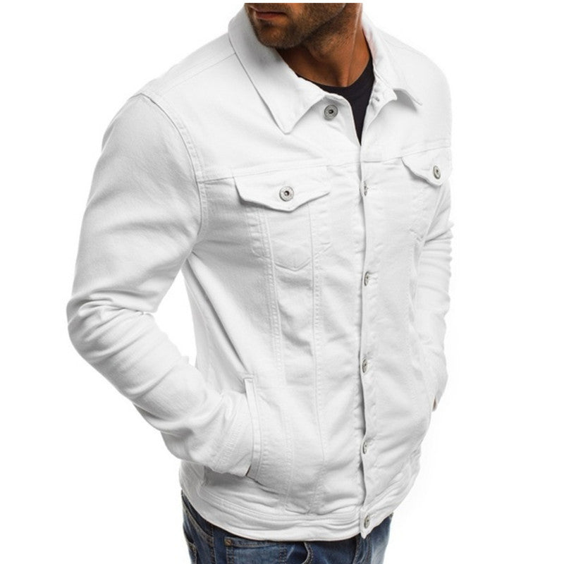 Stijlvol Casual Heren Denim Jack met Comfortabele Pasvorm