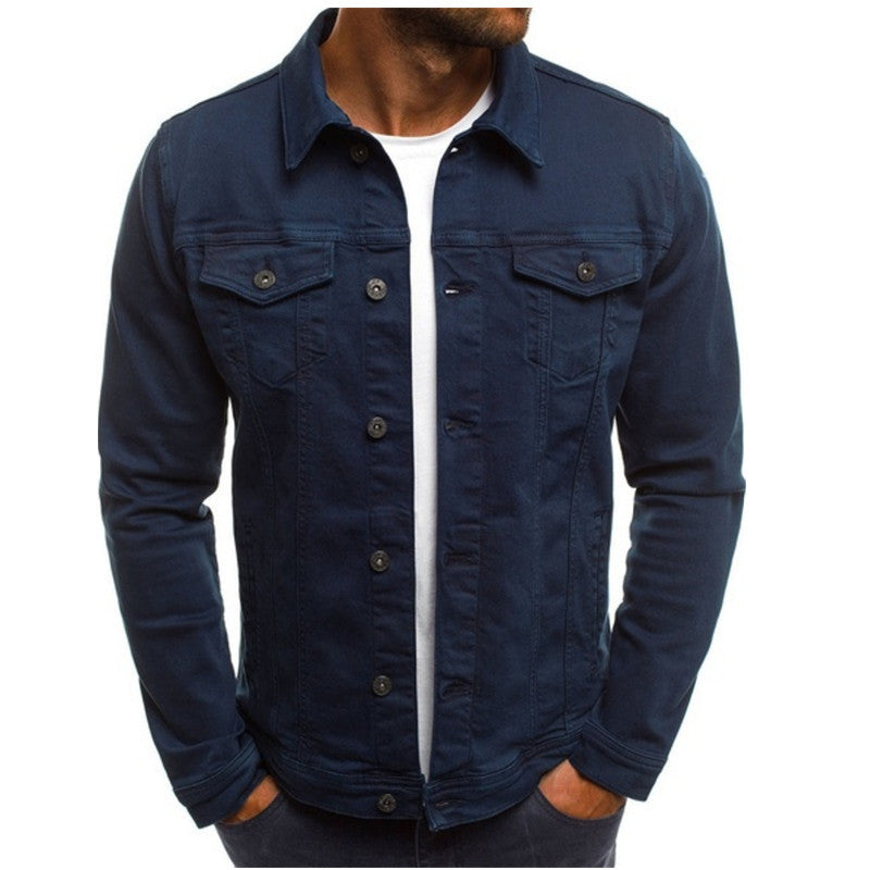 Stijlvol Casual Heren Denim Jack met Comfortabele Pasvorm