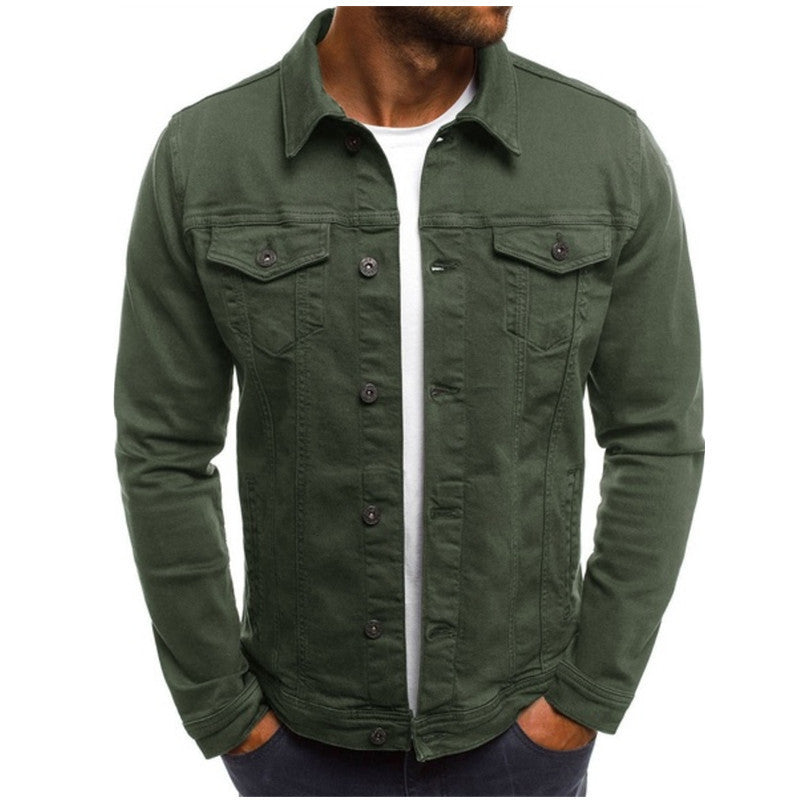 Stijlvol Casual Heren Denim Jack met Comfortabele Pasvorm