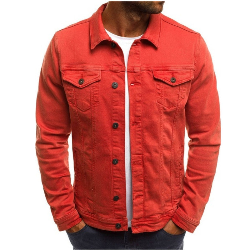 Stijlvol Casual Heren Denim Jack met Comfortabele Pasvorm