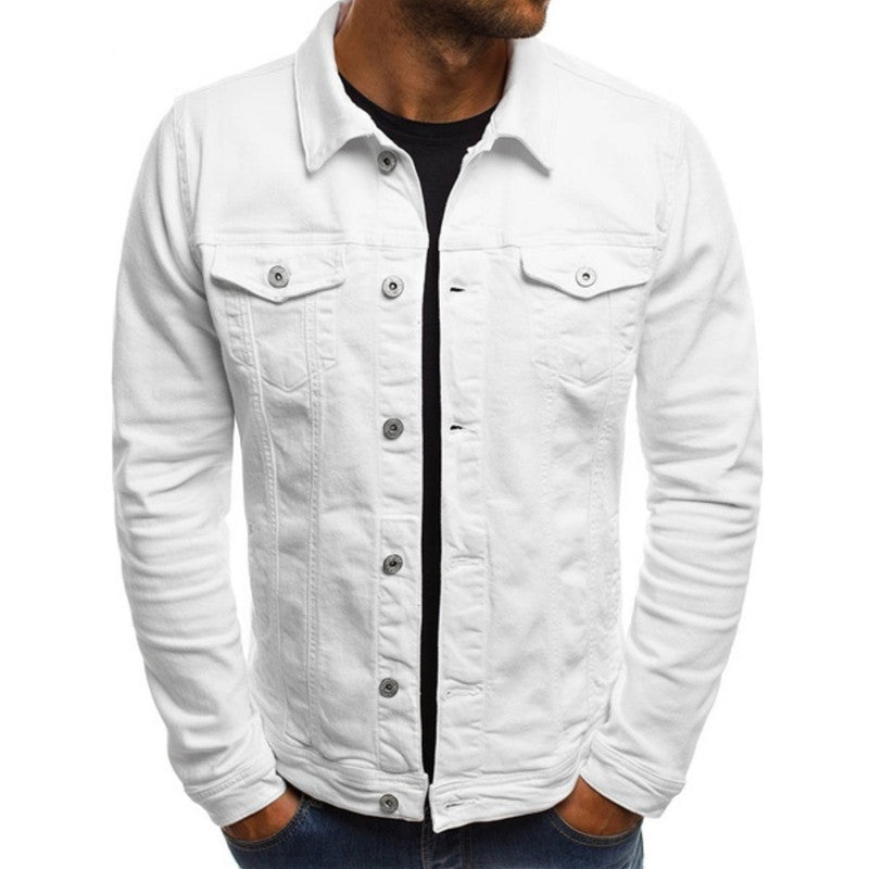 Stijlvol Casual Heren Denim Jack met Comfortabele Pasvorm